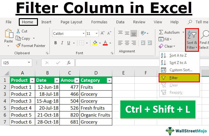 How to Use Filter in Excel?