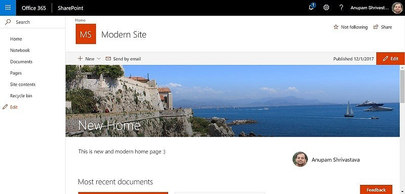 How To Create Modern Site In Sharepoint Online?