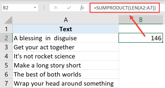 How to Count Characters in a Cell in Excel?