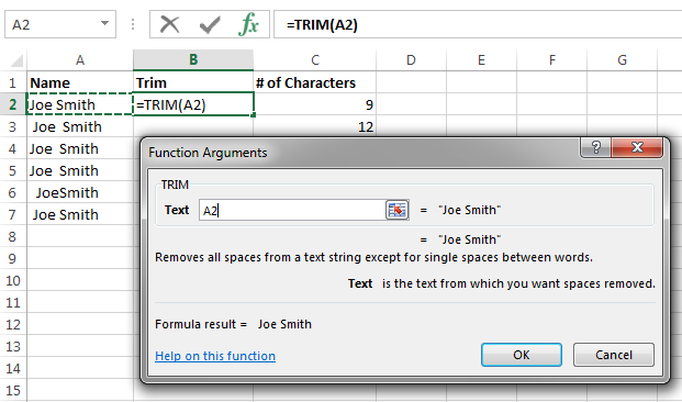 How to Remove Space in Excel Before Text?