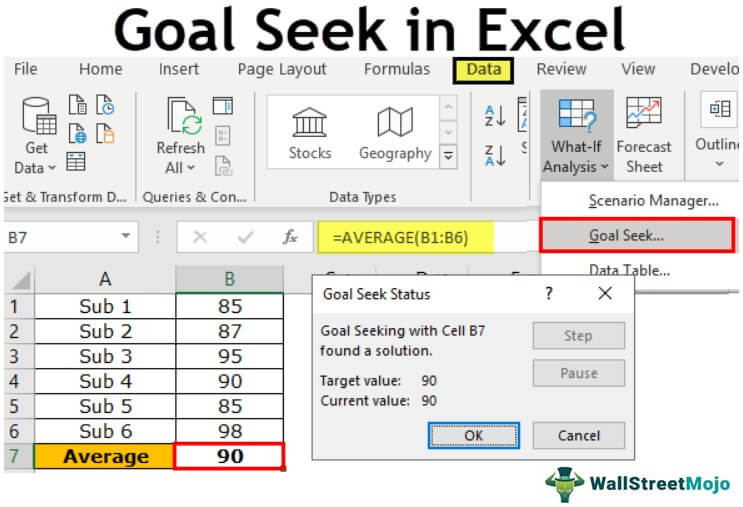 How to Goal Seek in Excel?