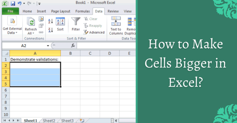 How to Make Cells Larger in Excel?