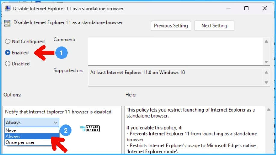 How to Disable Ie in Windows 10?