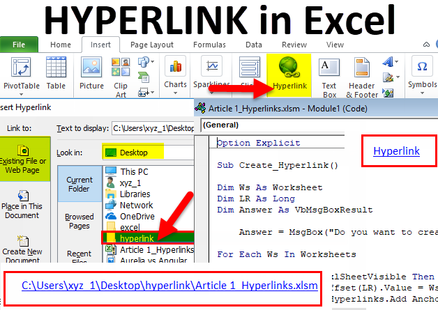 How to Make Hyperlink in Excel?