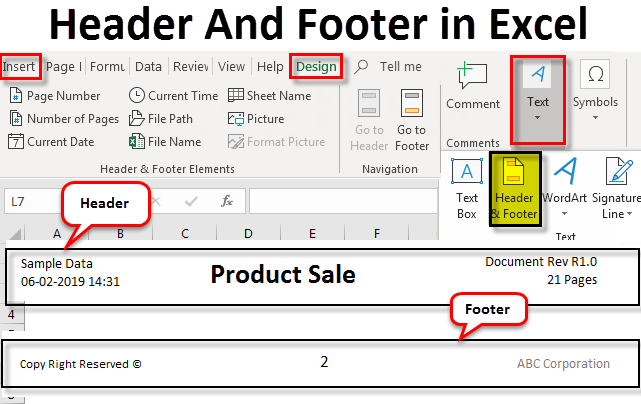 How to Show Header in Excel?