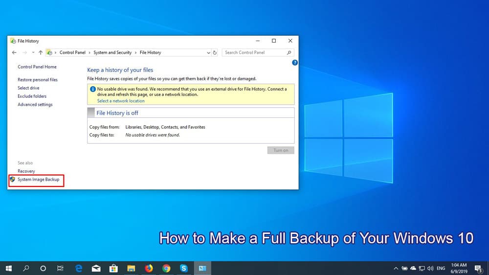 How to Make a Full Backup of Windows 10?