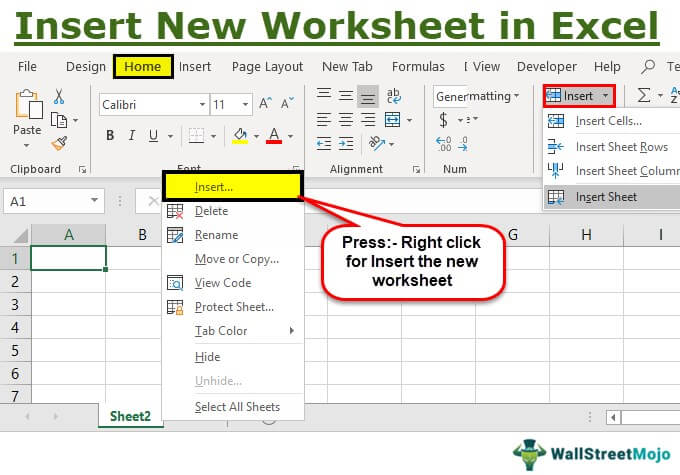 How to Add Worksheet in Excel?