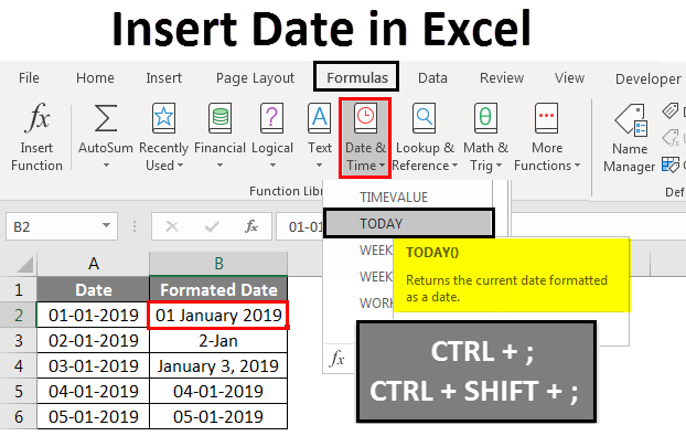 How to Insert Time in Excel?