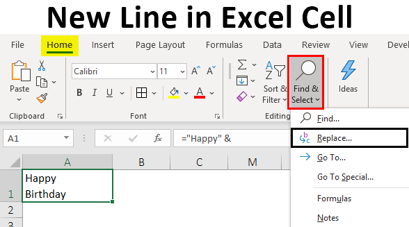 How to Start a New Line in Excel?