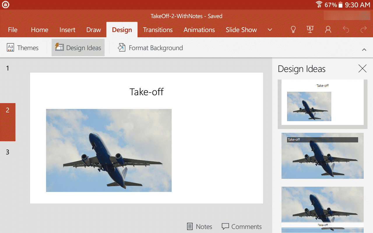 How to Turn on Design Ideas in Powerpoint?