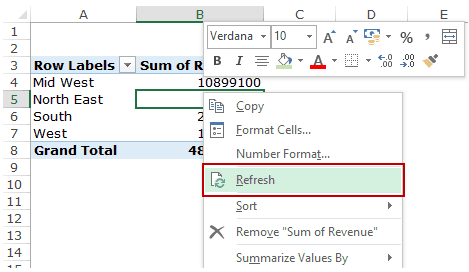 How to Refresh Pivot Table in Excel?