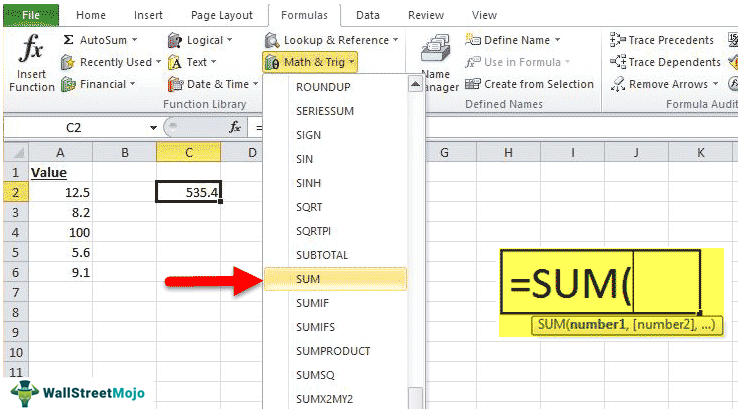 What Does Sum Mean in Excel?