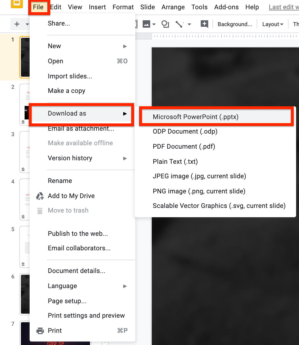 How to Turn Google Slides Into Powerpoint?