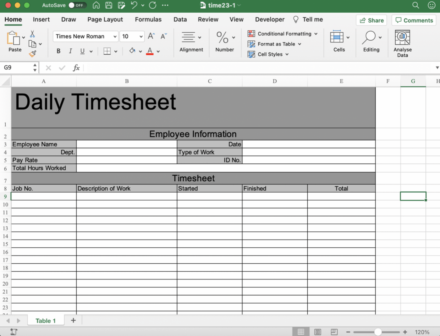 How to Create a Timesheet in Excel?