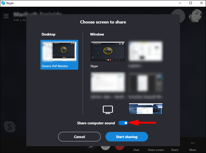 How To Get Sound On Skype Screen Share?