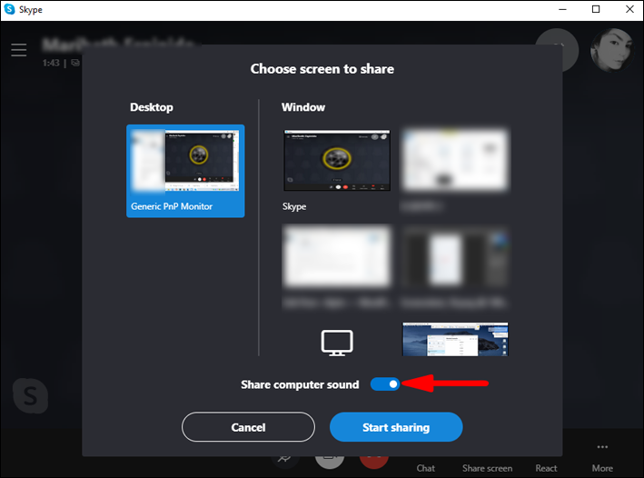 How To Share Screen And Audio On Skype?