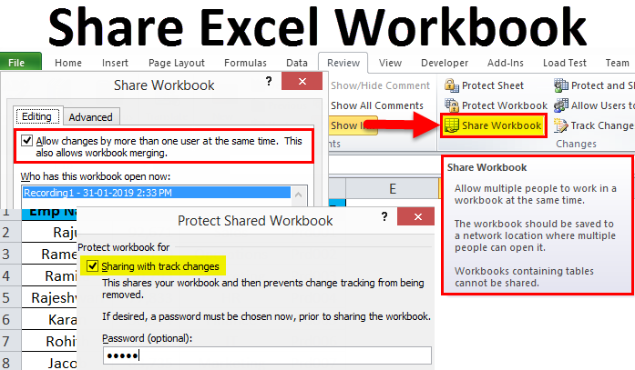 How to Share Workbook in Excel?