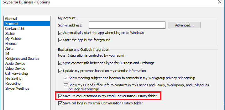 How To See Chat History In Skype For Business?