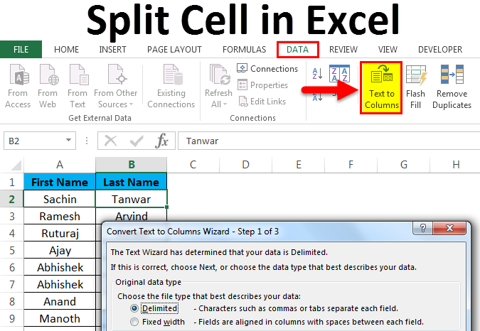 Can You Split a Single Cell in Excel?