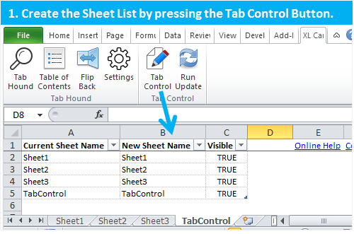 How to Create Tabs in Excel?