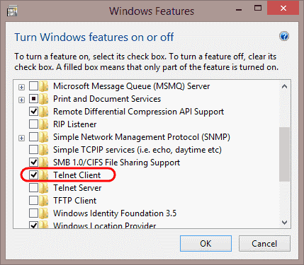 How to Enable Telnet in Windows 10?