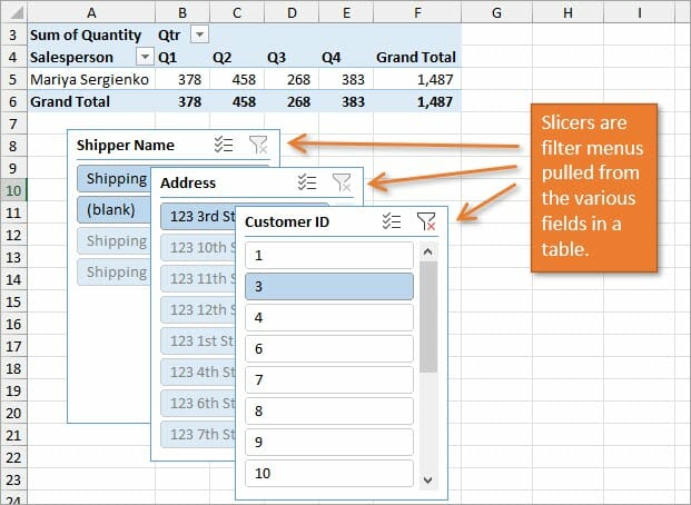 How to Insert a Slicer in Excel?