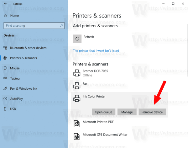 How to Remove Printer From Windows 10?