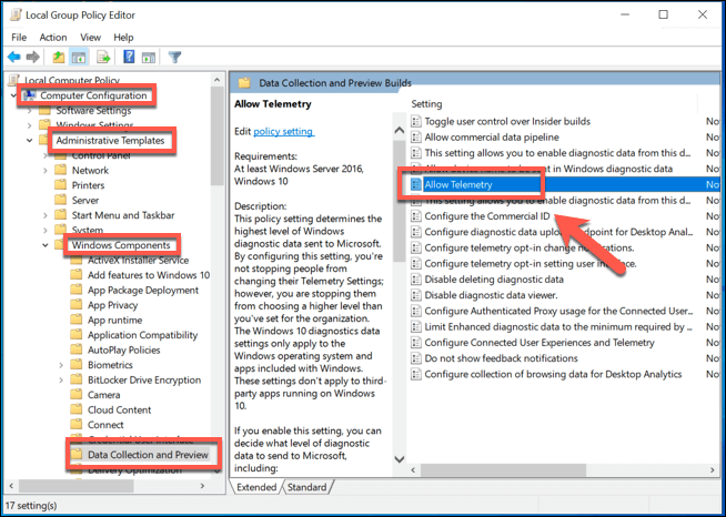 How to Disable Telemetry Windows 10?