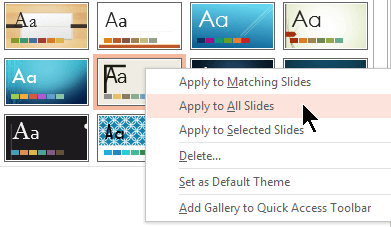 How To Apply Custom Theme To All Slides In Powerpoint?