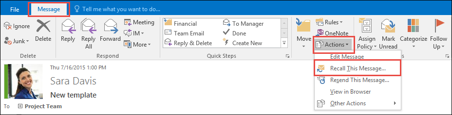How To Stop A Sent Email In Outlook?