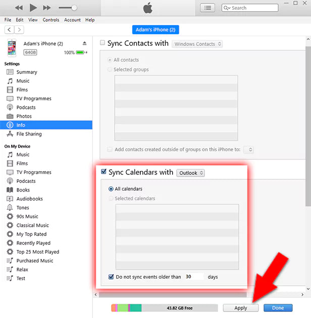 How To Sync Microsoft Outlook Calendar To Iphone?