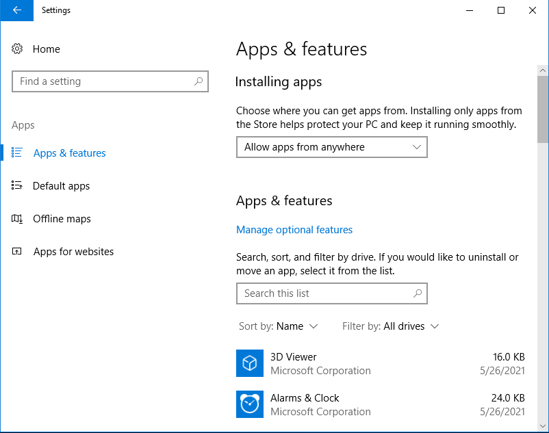 How to Move Installed Programs to Another Drive Windows 10?