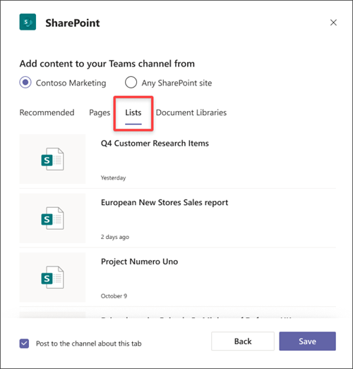 How To Link Sharepoint To Teams?