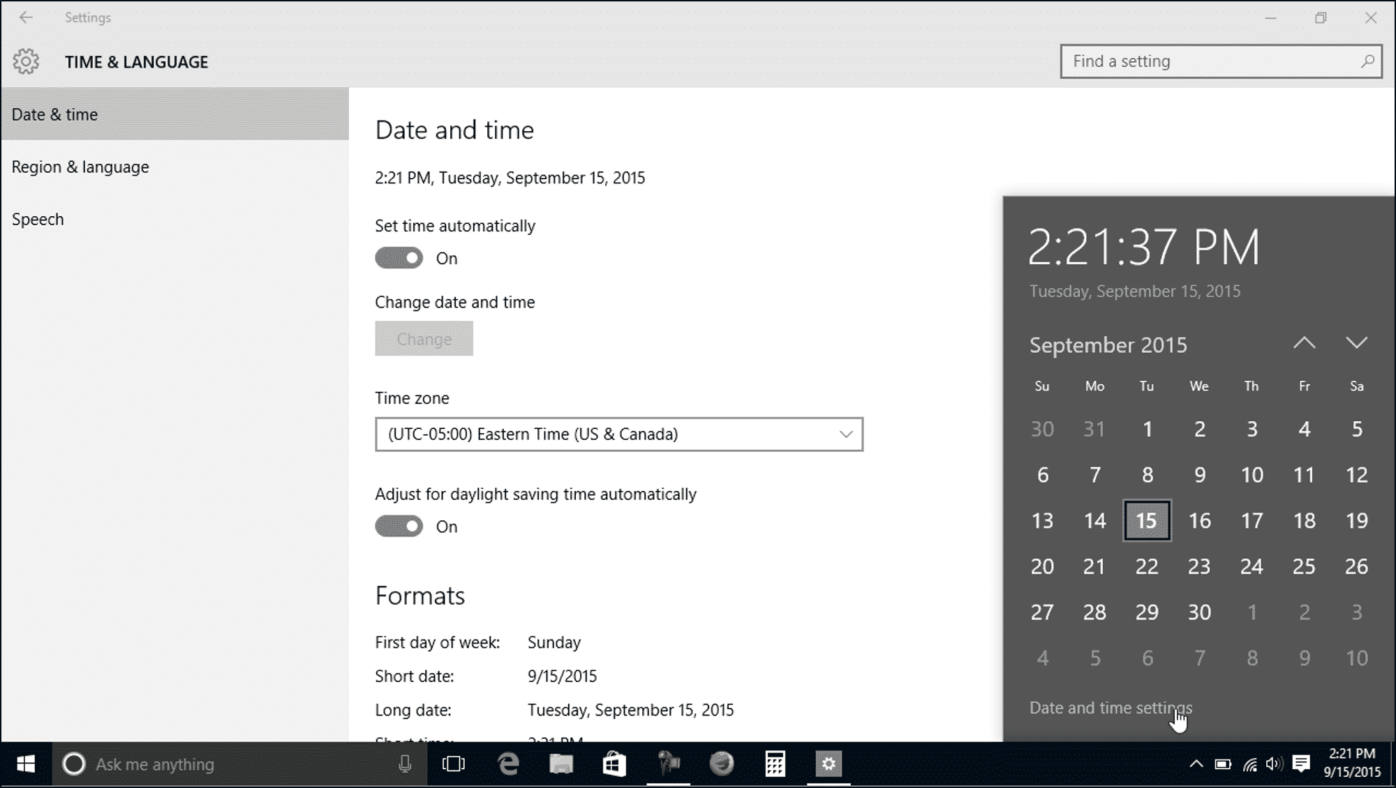 How to Change Date on Windows 10?