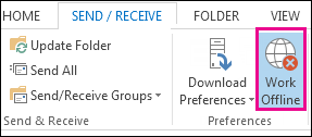 How To Work Offline In Outlook?