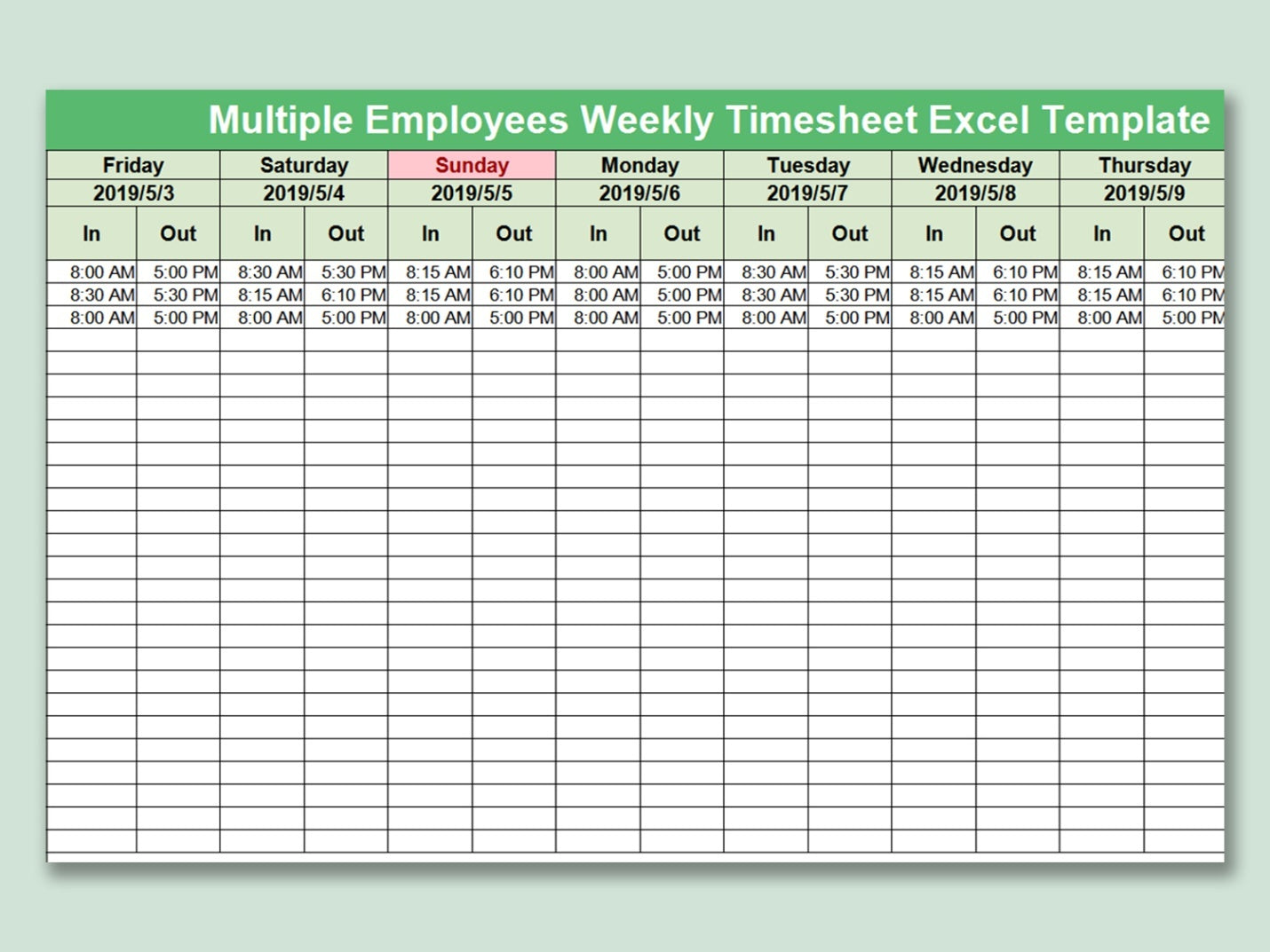 Does Excel Have a Timesheet Template?