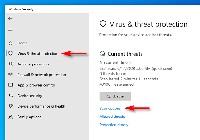 How to Scan a File for Viruses Windows 10?