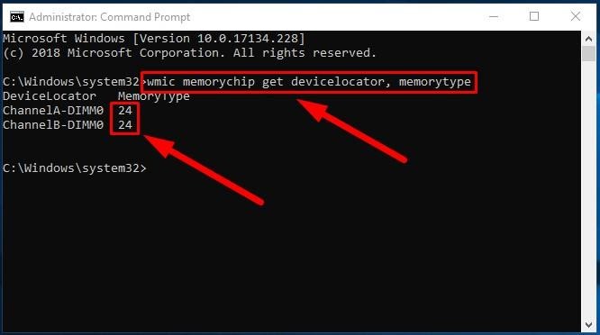 How to Check Ram Type in Windows 10 Cmd?