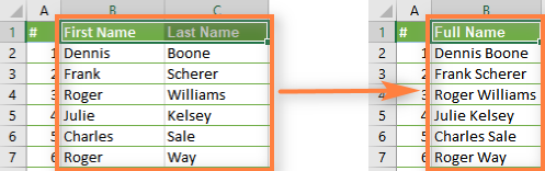 How to Combine Cells in Excel Without Losing Data?