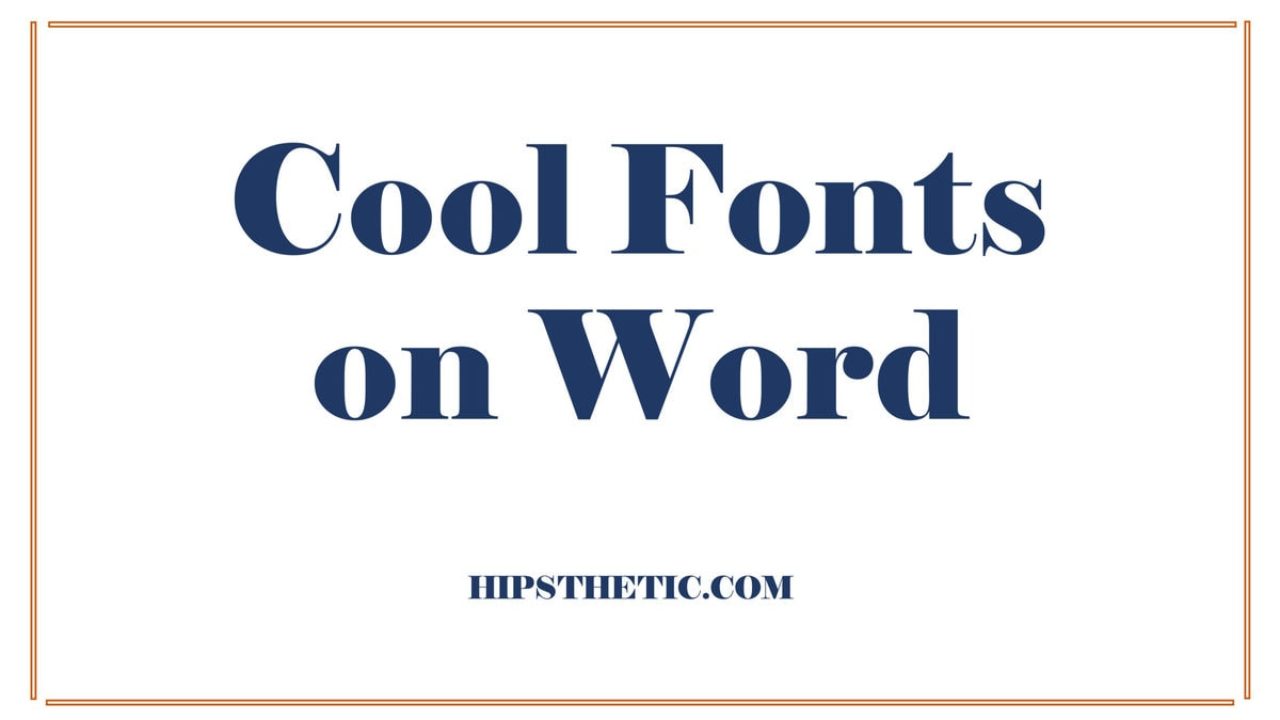 How To Get Cool Fonts On Microsoft Word?