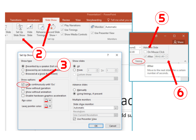 How To Loop A Slideshow On Powerpoint?