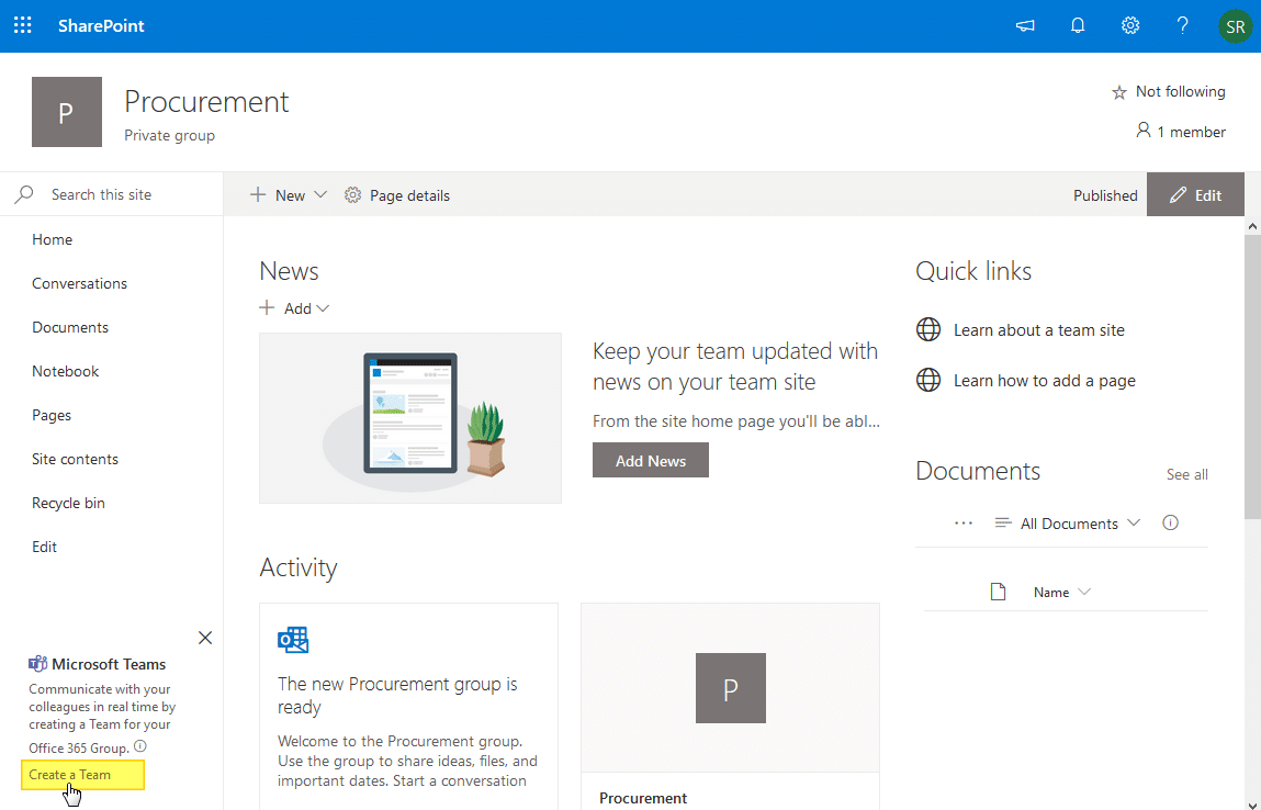 How To Convert Sharepoint To Teams?