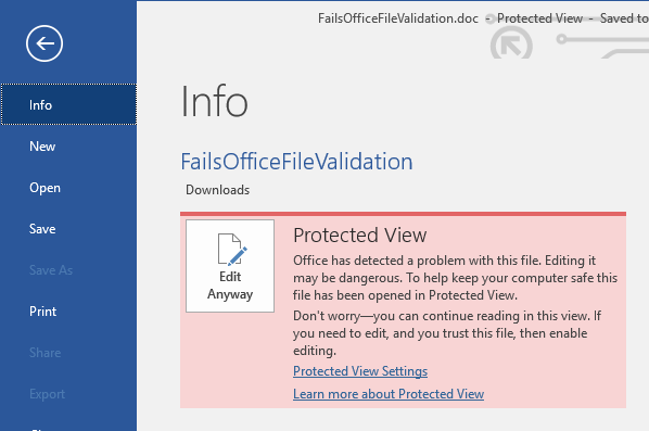 What is Protected View in Excel?