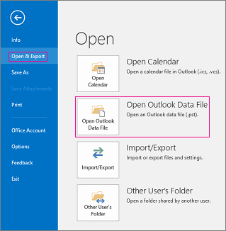 How To Open A Pst File In Outlook?