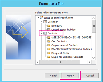 How To Export Contacts From Outlook 365?