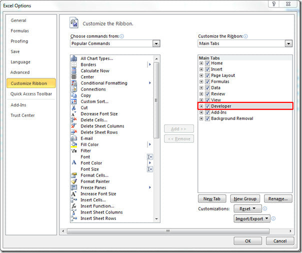 Insert Selection Box In Excel