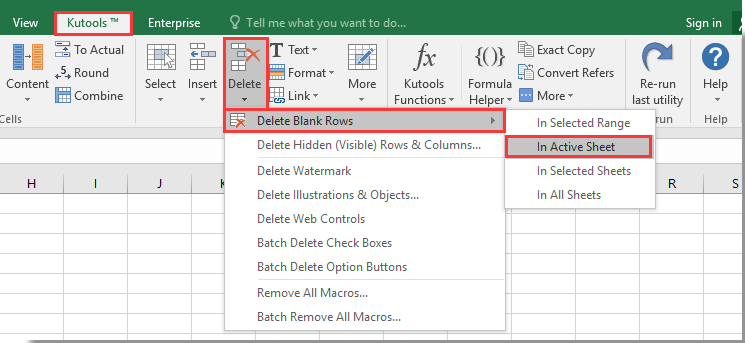 How to Delete Blank Pages in Excel?