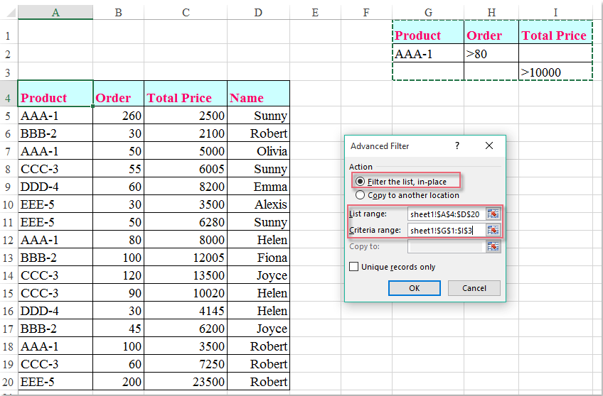 How to Add Multiple Filters in Excel?