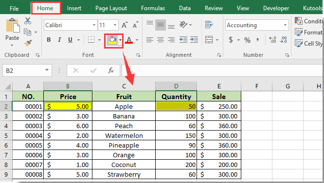 How to Highlight All Cells in Excel?