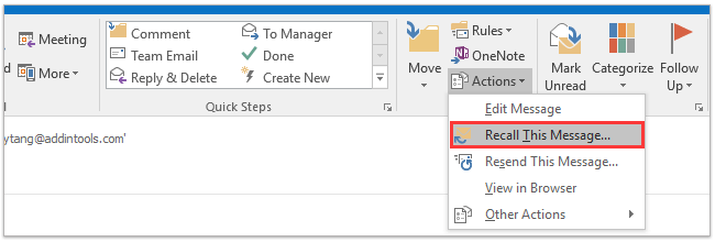 How To Edit Sent Email In Outlook?